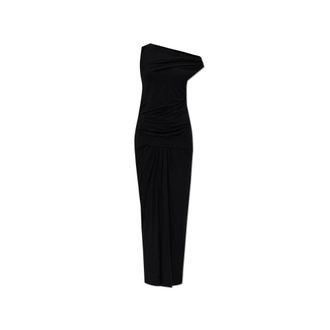 Entire studios Gedrapeerde Jurk - Dames - Maxi kleedjes - Zwart - S - Kleedjes