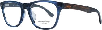 Ermenegildo Zegna Rechthoekige optische monturen - Heren - Brillen - Blauw - ONE Size - Accessoires