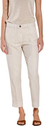 Mason's New York Carrot Broeken - Dames - Slim Fit Broeken - Wit - S - Katoen - Broeken
