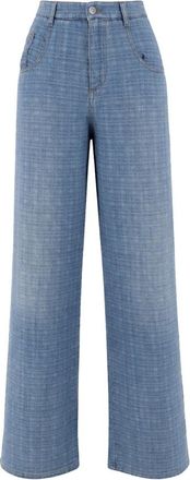 Ermanno Scervino Wide Jeans - Dames - Loose Fit Jeans - Blauw - XS - Jeans