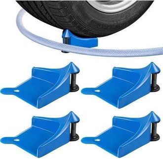 OEM Gu&iacute;a Para Manguera De Coche, 4 Gu&iacute;as Para Manguera De Rueda De Coche, Carretes De Pl&aacute;stico Para Manguera De Lavado De Coches, Rodillos Deslizantes Par