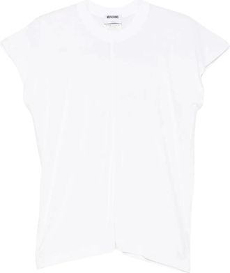 Moschino Tops, Dames, Wit, S, 0001 T-Shirt