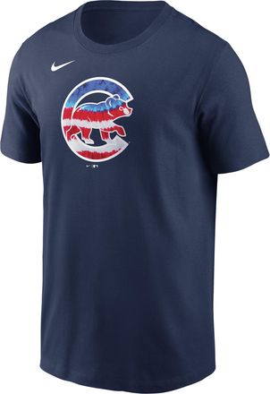 Nike Chicago Cubs Americana Nike Mens MLB T-Shirt in Blue | N19944BEJ-AQS