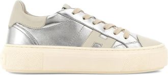 Hogan Sneakers H705 con suola rialzata - Argento