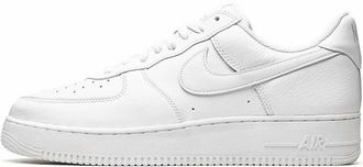 Nike Mens Air Force 1 Low Gymnastics Shoes In White/white-Metallic Gold
