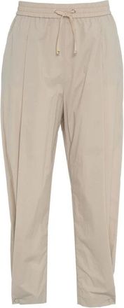 Herno Broeken, Dames, Beige, S, Nylon, Lichtgewicht Stretch Nylon Broek