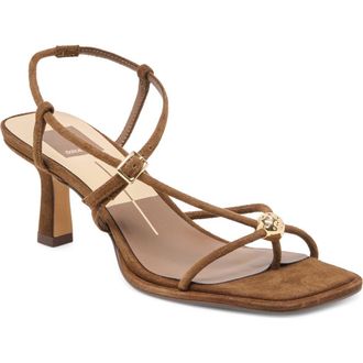 Dolce Vita Mylee Heels Sandal in Chestnut Suede at Nordstrom, Size 6.5