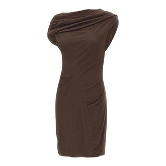 Entire studios Short Dresses, female, Brown, Size: L Twist Mini