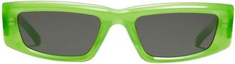Gentle Monster rectangle-frame sunglasses - unisex - Acetate - One Size - Green