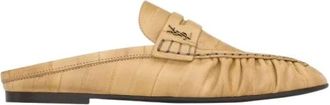 Saint Laurent Mule Le Loafer in Anguilla 2615 - Dames - Slip ons - Beige - 37 EU - Schoenen