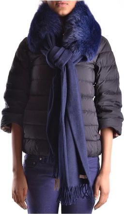 Burberry Gewatteerde Puffer Sjaal met Capuchon - Dames - Sjaals - Blauw - ONE Size - Accessoires
