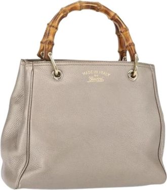 Gucci Pre-owned Handbags, female, Gray, Size: ONE SIZE Pre-owned Vintage Handbag