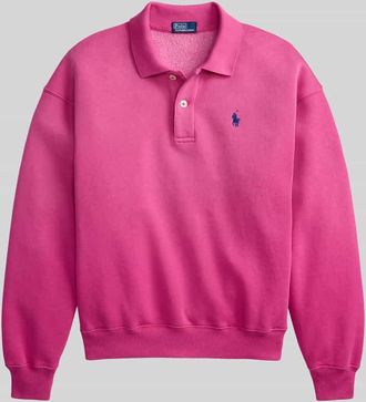 Polo Ralph Lauren Regular Fit Sweatshirt aus Baumwoll-Mix in Pink, Gr&ouml;&szlig;e XXL