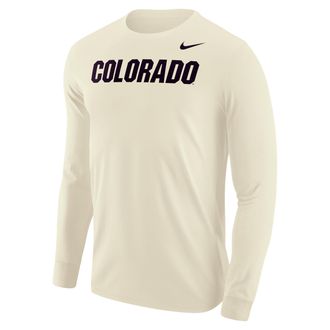 Nike Colorado Buffaloes Nike Mens Football Long-Sleeve T-Shirt in White | M12333P397COLO-SAI