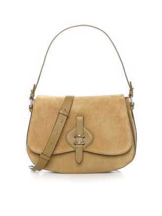 Coccinelle Mavery Large Suede Shoulder Bag