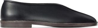 Christophe Lemaire Flat Piped Slippers In Leather