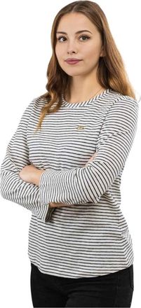 Emporio Armani Wit Longsleeveshirt - Dames - Longsleeves - Wit - XS - Katoen - Tops