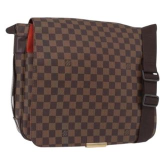 Louis Vuitton Pre-owned Damier Ebene Schoudertas - Dames - Pre-owned - Bruin - Maat: ONE Size Leer