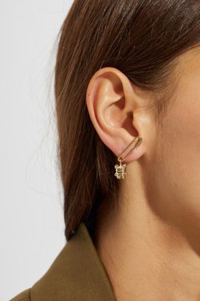 Kate Spade New York Safety Pin Shaped Earrings, Womens, Gold