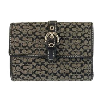 Coach Pre-owned Mini Signature Canvas Wallet - - Pre-owned - Donna - Marrone - ONE SIZE