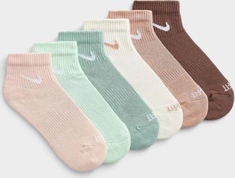 Nike Womens Everyday Plus ankle socks 6-pack