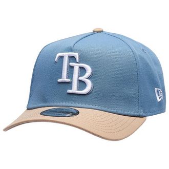 New Era Womens Tampa Bay Rays Rays 9FORTY A-Frame Cap - Adult Caramel/Faded Blue