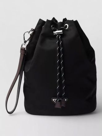 Prada clutch bag adjustable strap metal eyelets