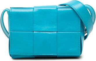 Bottega Veneta Pre-owned Bottega Veneta Candy Paper Calfskin Intrecciato Cassette Crossbody Unisex VZTC91CK7V7KLMV6