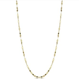 Pompeii3 14k Yellow Gold 1.9-mm Mirror Flat Link Chain (18 inches)