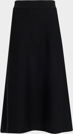Dorothee Schumacher Sharp Ambition Double-Face Knit Midi Skirt