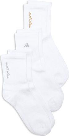 adidas Luxe 3-Pack High Quarter Socks in White/Gold/Silver at Nordstrom Rack, Size Medium
