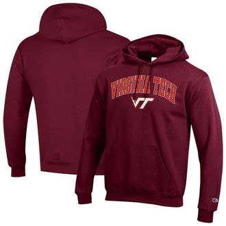 Champion Mens Champion Maroon Virginia Tech Hokies Arched Logo Fleece Pullover Hoodie at Nordstrom, Size Xx-Large