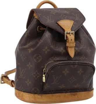 Louis Vuitton Vintage Montsouris Monogram Canvas Brown Canvas Backpack Bag (Pre-Owned)