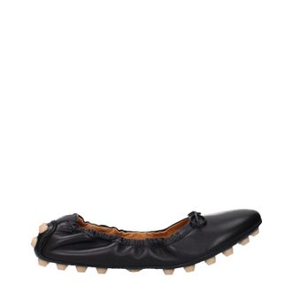 Tod's Tods Frauens Schwarze Ballerinas aus Leder