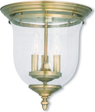 Livex Lighting Livex Legacy 3-Light Antique Brass Ceiling Mount