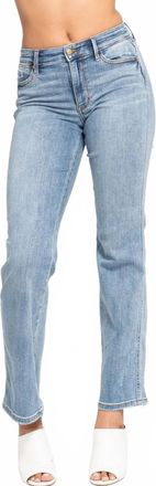 Judy Blue Yoke Cell Phone Pocket Dad Jean In Medium-Wash