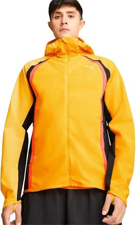 Puma Run Mens Rain Jacket, Sun Stream Orange, M