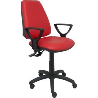 Piqueras y Crespo Silla Elche S Similpiel Rojo Brazos Fijos