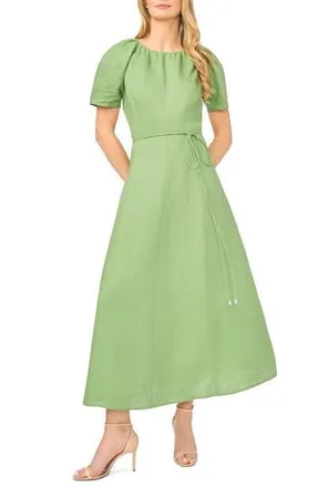 Ted Baker Allison Raglan Sleeve Linen Maxi Dress in Stone Green at Nordstrom Rack, Size Medium