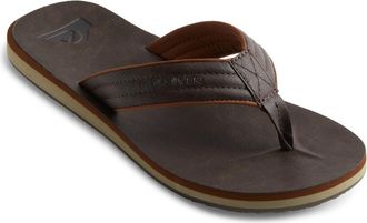 Quiksilver Sandale QUIKSILVER Carver Nubuck, Damen, Gr. 10 (43), braun (demitasse, solid), Obermaterial: Synthetikmaterial / Futter: Textil / Aussensohle: Gummi,