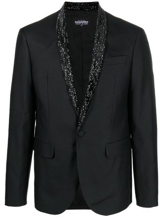 Dsquared2 Blazer met enkele rij knopen - Zwart