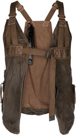 Boris Bidian Saberi adjustable-buckle detail gilet - men - Cotton - L - Brown