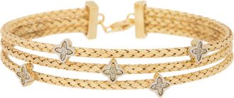 Meshmerise Diamond Three-Row Braided Bracelet - 0.06ct. in Yellow at Nordstrom Rack