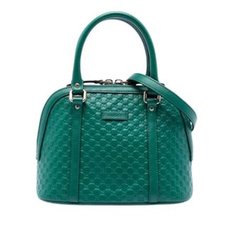 Gucci Pre-owned Handbags, female, Green, Size: ONE SIZE Pre-owned Vintage Satchel