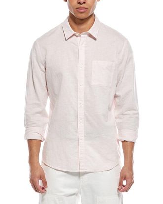 Vince Linen-Blend Button-Down Shirt