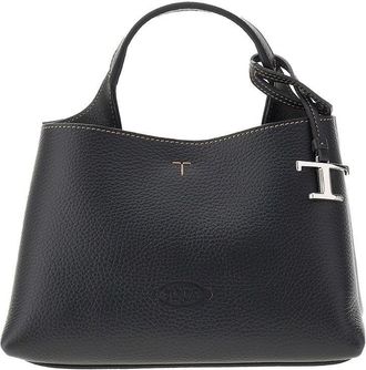 Tod's Grain leather micro shopping bag Woman One Size