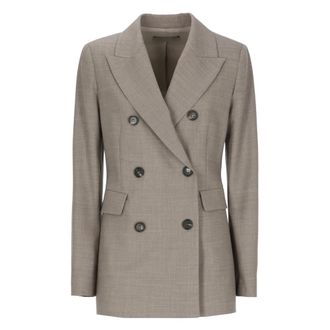 D.exterior Blazer de Lana - Jackets - Mujer - Beige - XS