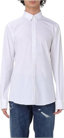 Dolce & Gabbana Heren, Overhemden, Wit, Maat: 2XS Katoen