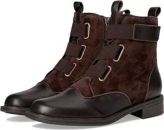 David Tate Womens Club Leather Boots In Brown Nap Tan Suede