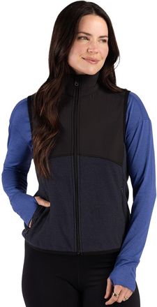 Cutter & Buck Hunts Point Recycled Fleece Womens Hybrid Full Zip Vest